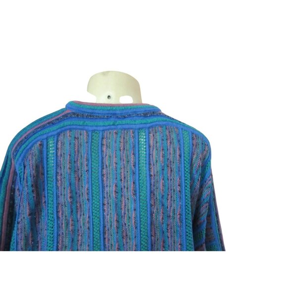 Vintage St. Croix Mens Blue Knit Sweater L Cotton Blend Made In USA - Picture 5 of 7